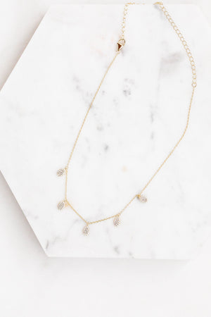 Find the perfect necklace you're looking for from Charme Silkiner! This beautiful 14K Gold Chain Necklace with CZ micro pave Oval Accents is perfection. Great for layering or wearing alone the Oriana Necklace is the perfect piece of unique jewelry that everyone should own in their collection!