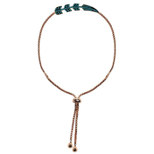 gold/CZ, gold/turquoise, rose gol/CZ, rose gold/turquoise CZ pave’ adjustable bracelet 